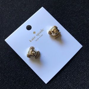 Kate Spade Gold Puppy Earrings